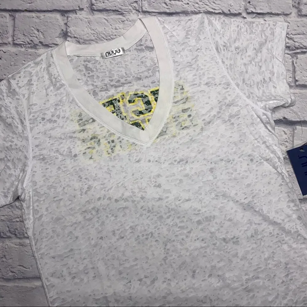 NEW NUYU Baylor Bears Deep V-Neck Burnout Tee - Picture 3 of 8